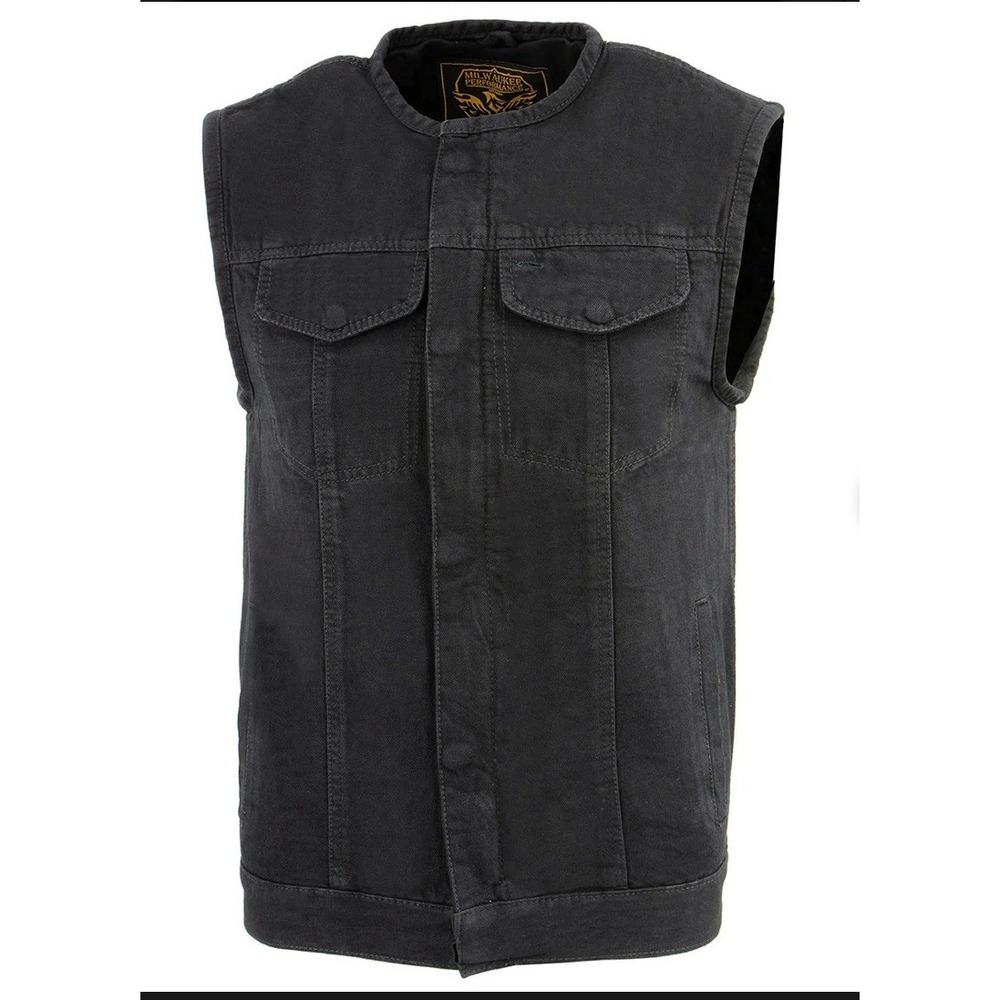 Black Denim Vest